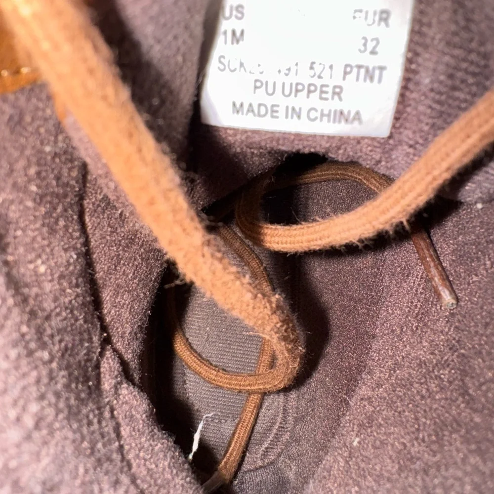 Brown and Dark Gray Sperry’s Size 1